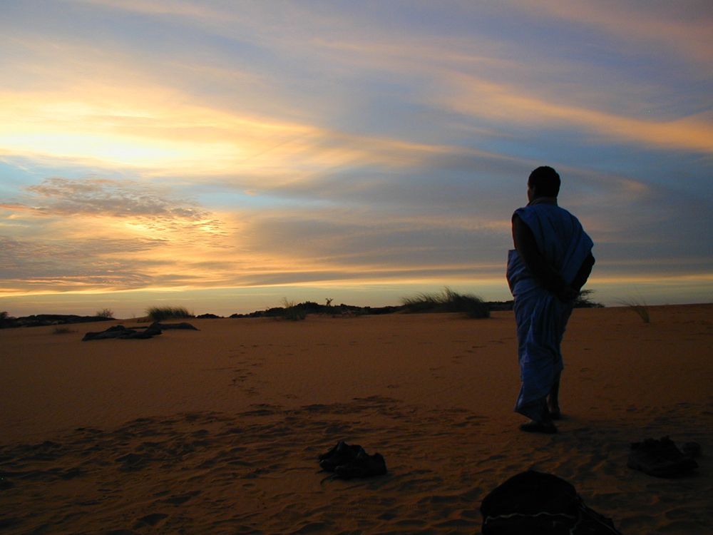 Coucher de soleil sur le Sahara - Thierry M.