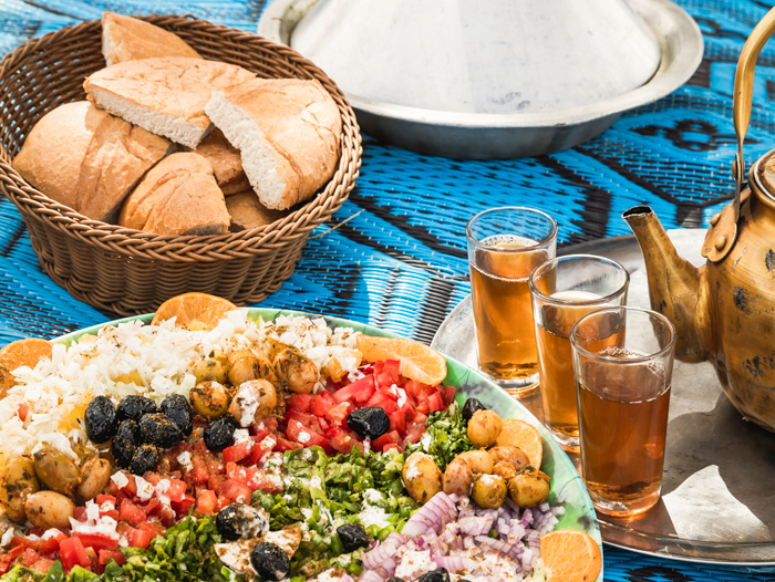 Thé à la menthe et salade marocaine - Florent B.