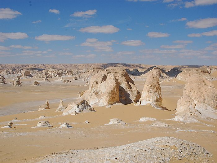 Voyage à pied : Egypte : DÉsert blanc... unique et fascinant